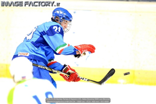 2018-11-10 Hockey Torneo 4 Nazioni U16 - Italia-Slovenia 5946 Leo Messner